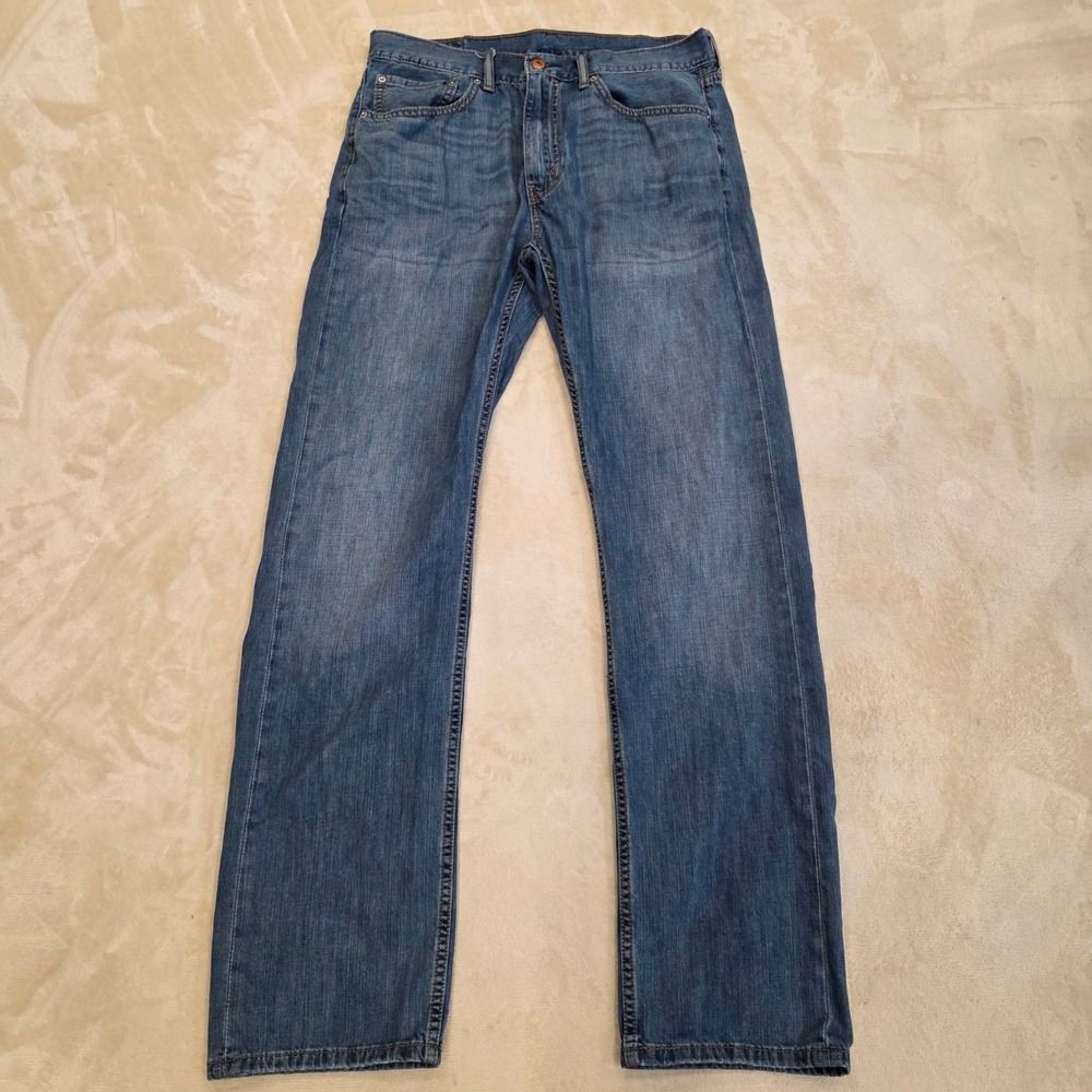Levi's 505 Men's Jeans W34 L34 Regular Fit Straight Leg Blue Denim Medium Wash